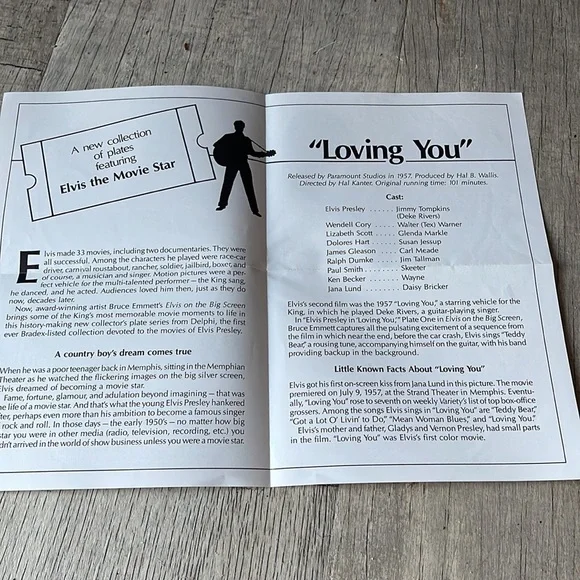 Elvis Presley Loving You Plate - Picture 8 of 9